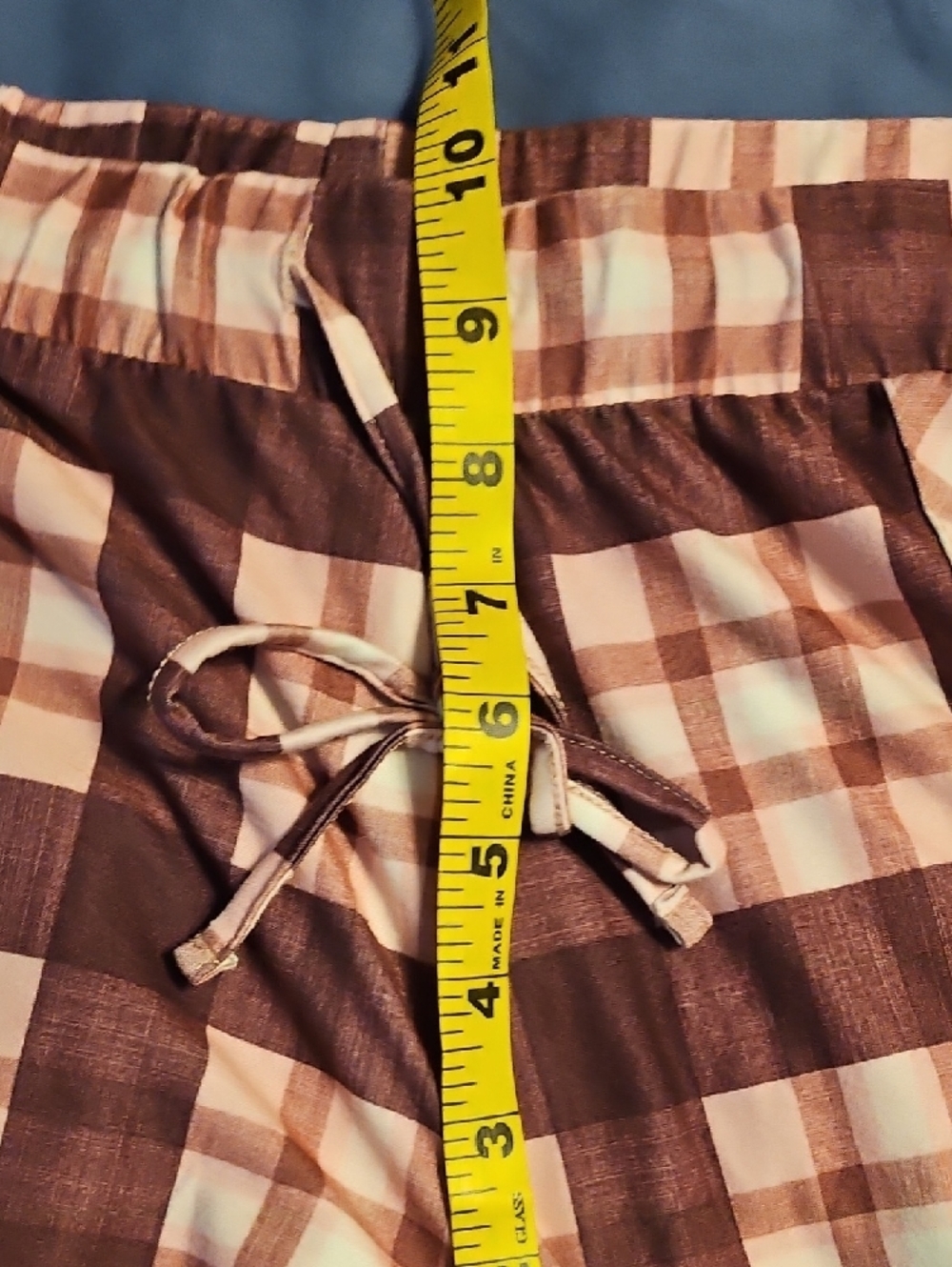 Lucky Brand Pink and Burgundy Plaid Drawstring Joggers - Picture 11 of 11